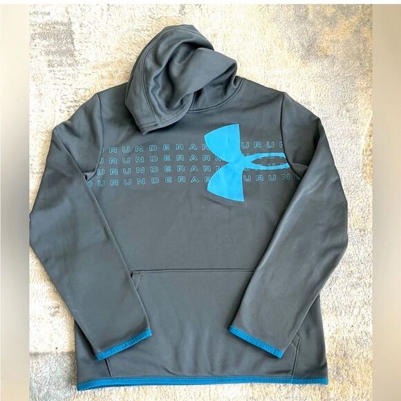Under Armour UA Boys ColdGear Fleece Hoodie Large - Picture 1 of 6
